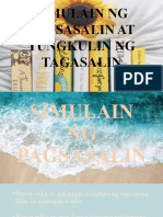 Simulain NG Pagsasalin at Tungkulin NG Tagasalin