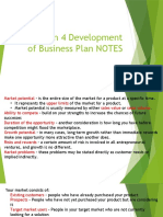 Lesson 4 Development of Business Plan NOTES