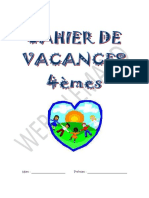 Cahier de Vacances 4ème - Exercices D'allemand PDF