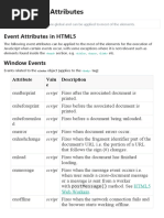 HTML Events