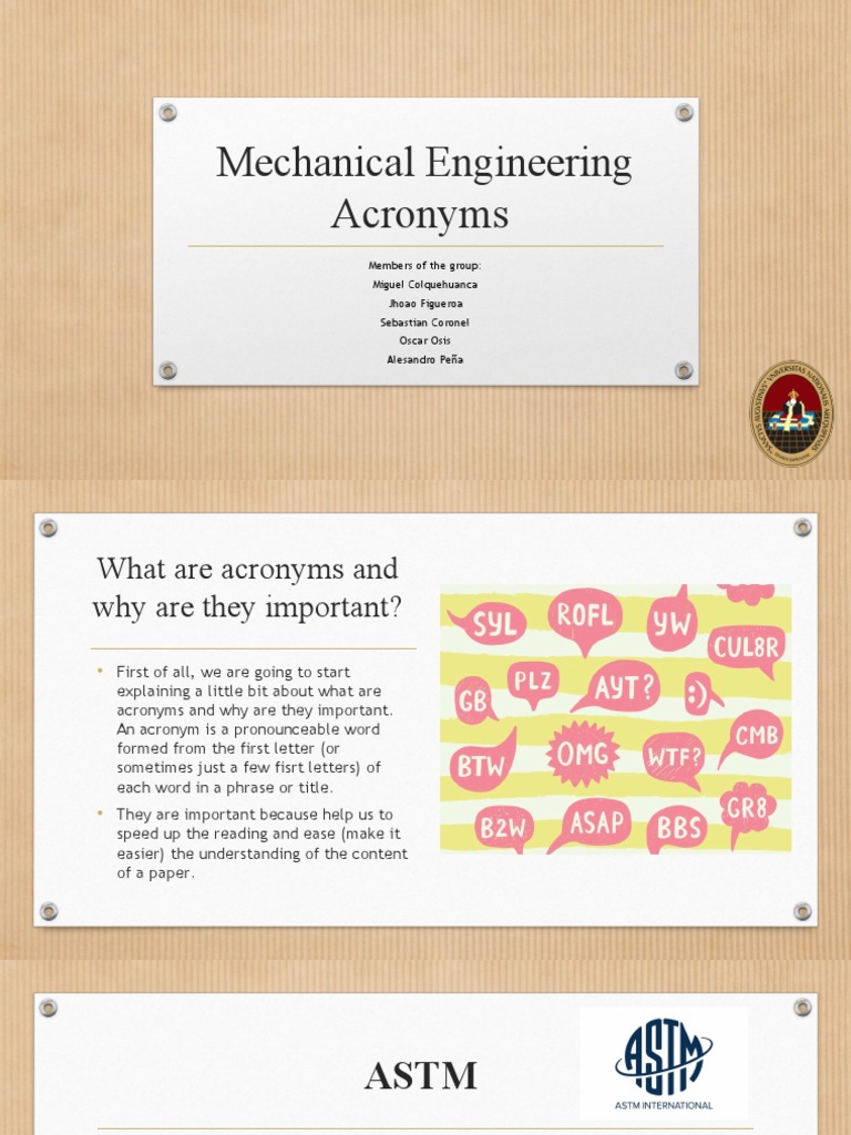 Mechanical Engineering Acronyms PDF Welding Construction