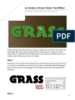 Quick Tip How To Create A Vector Grass Text Effect