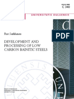 DEVELOPMENT AND processing of low carbon bainitic steel.pdf