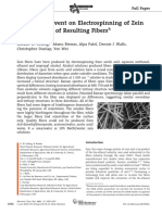 Impact of Solvent On Electrospinning of Zein and Analysis of Resulting Fibers