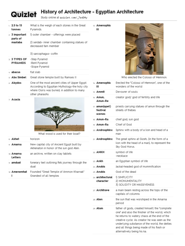 Quizlet Table 10 PDF Ancient Egypt Ancient Egyptian Religion