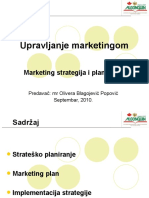 Marketing Planiranje III Godina
