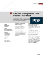 S/4HANA Configuration Case Phase I - Handbook: Product Motivation Prerequisites