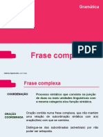 Frase complexa: tipos de orações