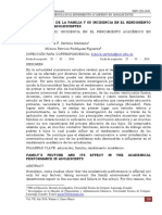 Funcionalidad de La Familia Y Su Incidencia en El Rendimiento Académico en Adolescentes