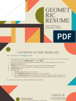 Geometric Resume by Slidesgo