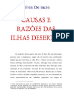 Gilles Deleuze - Causas e razões das ilhas desertas