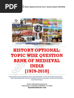 Medieval India Topic Wise Question Bank 1979 2018