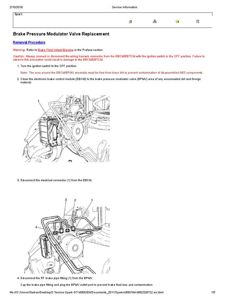 Brake Pressure Modulator Valve Replacement PDF PDF Electrical Connector Brake