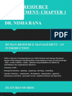 Human Resource Management-Chapter 1 Dr. Nisha Rana