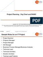 Project Planning: Org Chart and RASIC: (Lesson 7)