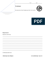 Go Green Merit Badge Worksheet: Requirement 1