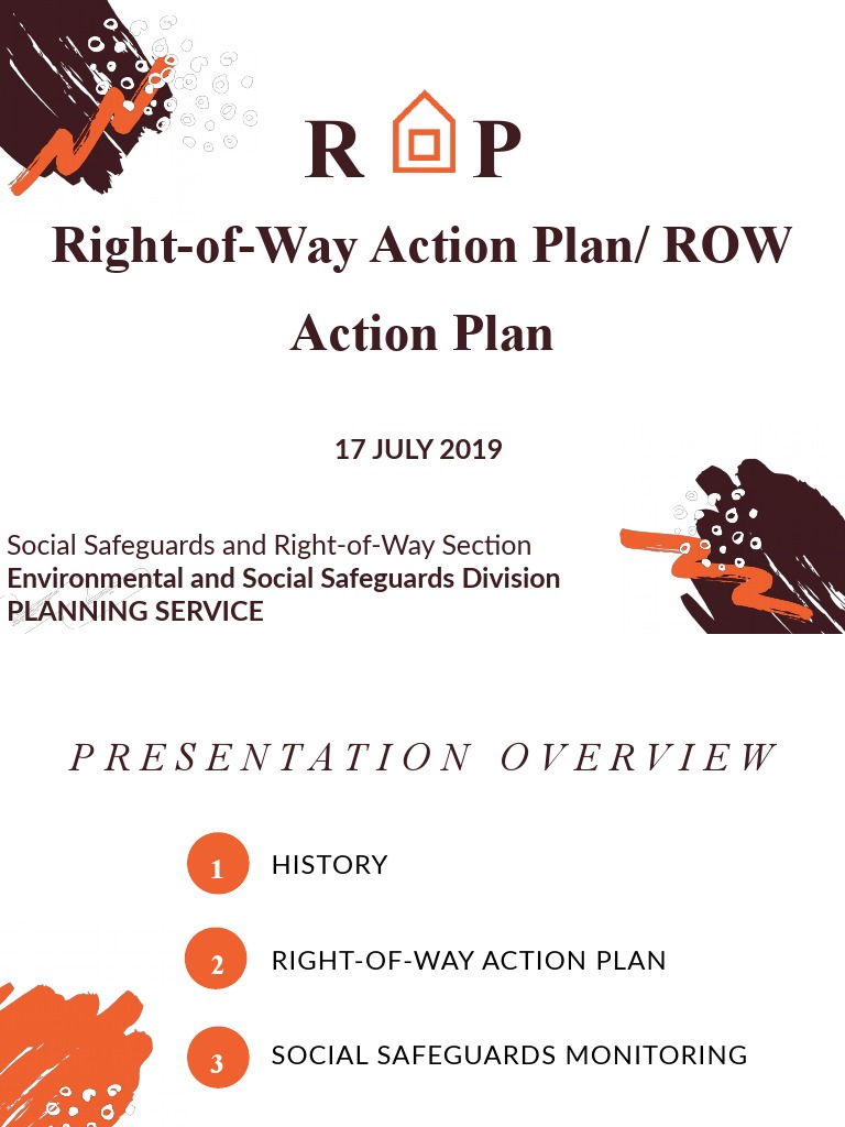ROW Action Plan (RAP) - RROW Training - July 2019 | PDF | Government ...