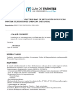 Constancia de Prefactibilidad de Mitigación de Riesgos Contra Inundaciones (Primera Instancia) - 1 PDF