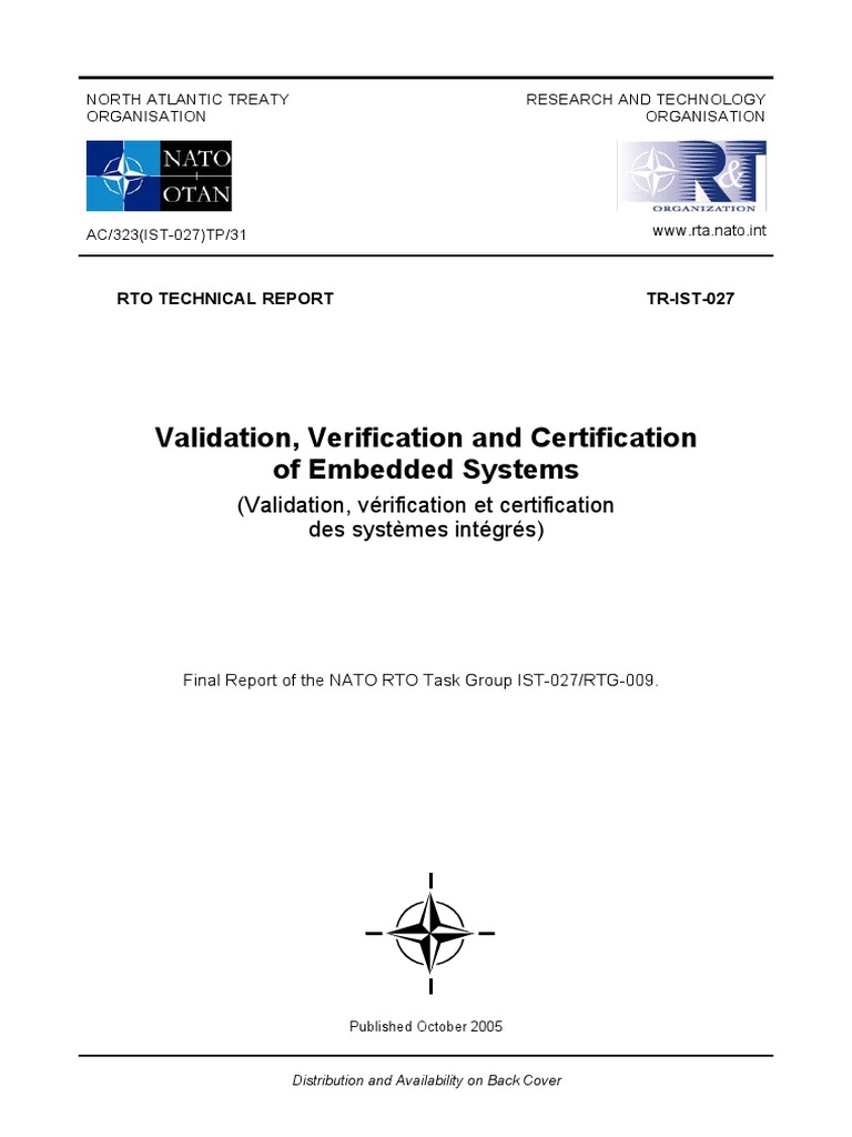 Validation, Verification and Certification of Embedded Systems | PDF ...
