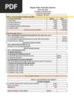 SSF Not Listed-Monthly Salary Sheet With TDS Calculation 2076-2077