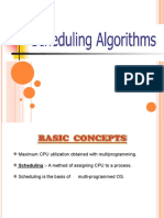 Schedulingalgorithms and Algorithm Evaluation