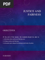 Justice and Fairness