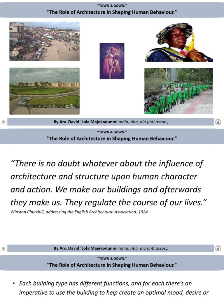 The Role of Architecture in Shaping Human Behaviour | PDF | Human ...