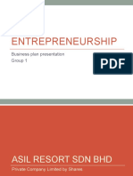Entrepreneurship: Business Plan Presentation Group 1