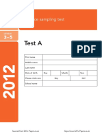 ks2 Science 2012 Test A PDF