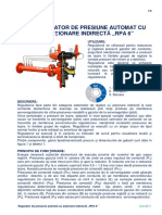 Regulator de presiune automat cu actionare indirecta tip RPA6