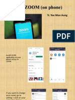 Using ZOOM and Google Classroom on Phone