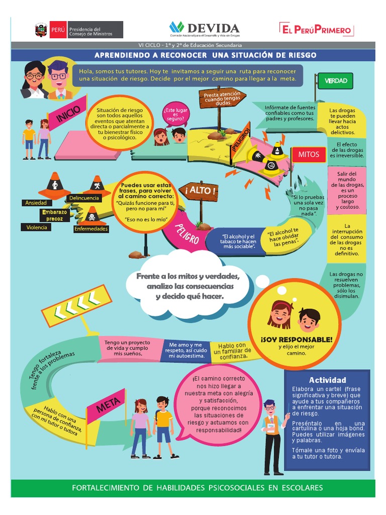 Cartel para Reconocer Riesgos Infantiles | PDF