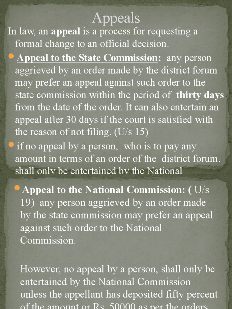 Understanding Legal Appeal Processes | PDF