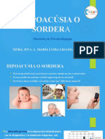 Hipoacusia o Sordera