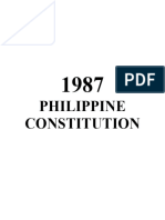 1987 Philippine Constitution Summary