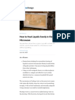 How To Heat Liquids Evenly in The Microwave - Machine Design