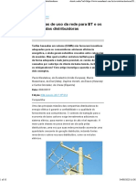 As Tarifas de Uso Da Rede para BT e Os Custos Das Distribuidoras