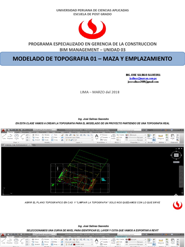 Unidad 03 Modelado de Topografia 01 - Masa y Emplazamiento PDF | PDF ...