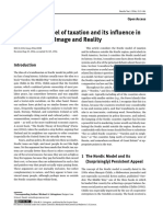 (22461809 - Nordic Tax Journal) The Nordic Model of Taxation and Its Influence in North America Image and Reality