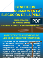 Los Beneficios Penitenciarios en La Ejecución de La Pena.