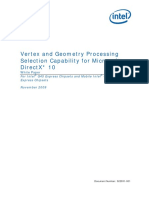 Vertex Geometry Processing Selection Capability For Microsoft Directx 10 Paper