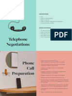Telephone Negotiations: Advantages
