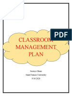 Jessicaglenn Classroom Management Plan
