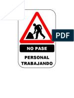 No Pase: Personal Trabajando