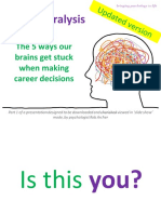 Career Paralysis (PT 1) - Five Reasons Why Our Brains Get Stuck Making Career Decisions