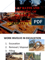 Built-Up Rates and Quantifying of Material: Excavation Work