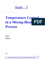 Experiment - 5: Temperature Control in A Mixing-Heating Process