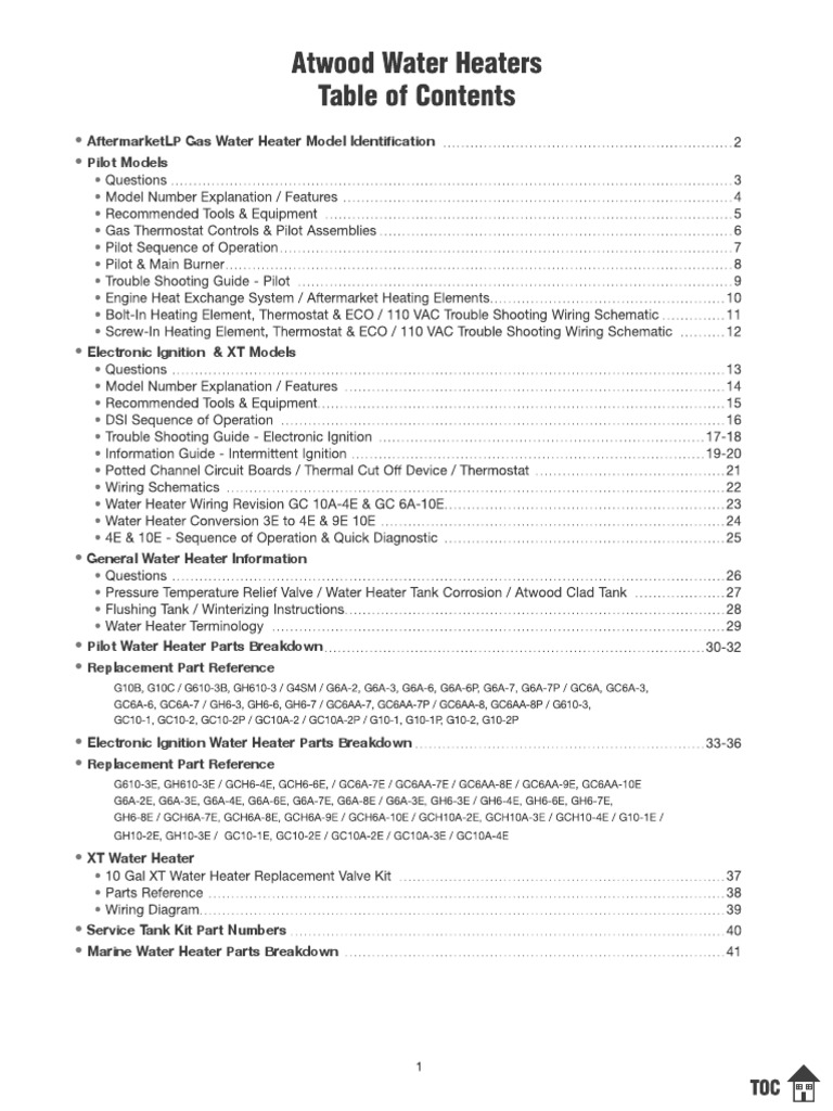 Atwood Water Heater Manual PDF | PDF | Water Heating | Vacuum Tube