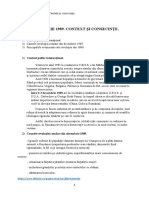 Decembrie 1989. Context Și Consecințe-Lecție-Clasa A Viii-A