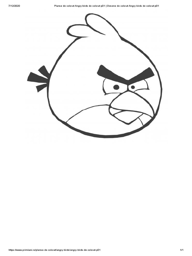 Planse De Colorat Angry Birds De Colorat P01 Desene De Colorat Angry Birds De Colorat P01